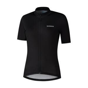 SHIMANO Cyklistický dres s krátkym rukávom - ELEMENT - čierna S