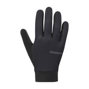 SHIMANO Cyklistické rukavice dlhoprsté - EXPLORER FF - čierna L