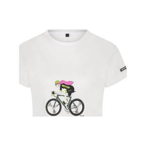 SHIMANO Cyklistické tričko s krátkym rukávom - SENTIERO LTD - biela L