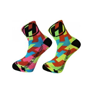 HAVEN Cyklistické ponožky klasické - LITE SILVER NEO 2PAK - viacfarebná 42-43