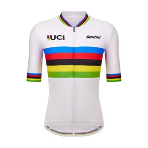 SANTINI Cyklistický dres s krátkym rukávom - UCI WORLD CHAMPION - viacfarebná