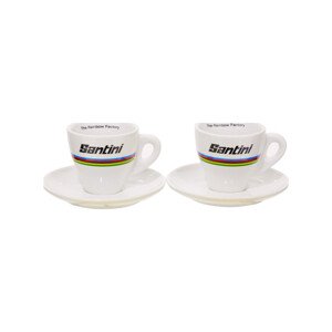 SANTINI šálky - UCI WORLD CHAMPION ESPRESSO CUPS - viacfarebná