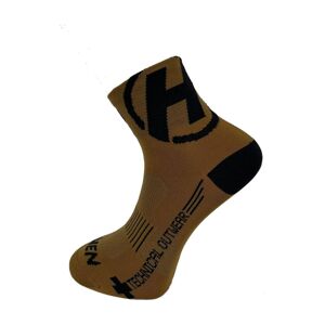HAVEN Cyklistické ponožky klasické - LITE SILVER NEO 2PAK - hnedá 37-39