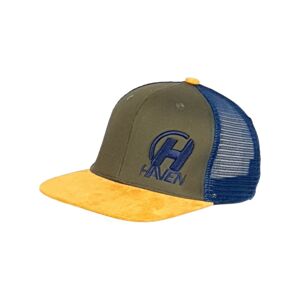 HAVEN Cyklistická čiapka - TRUCKER - šedá/hnedá M-L