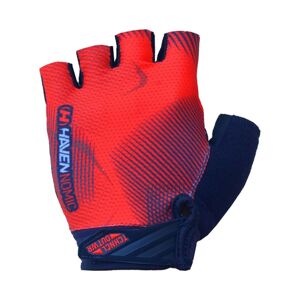 HAVEN Cyklistické rukavice krátkoprsté - NOMIC - červená 2XL