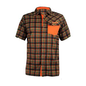 HAVEN košeľa - AGNESS SLIMFIT - oranžová/zelená M