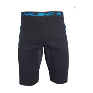 HAVEN Cyklistické nohavice krátke bez trakov - NALISHA SLIMFIT - čierna/modrá 2XL
