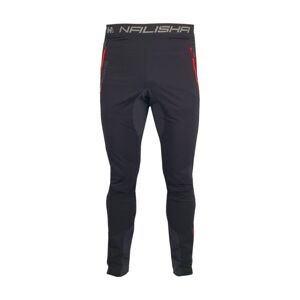 HAVEN Cyklistické nohavice dlhé bez trakov - NALISHA SLIMFIT - čierna/červená 2XL