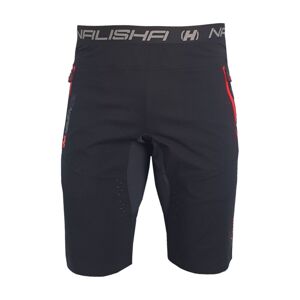 HAVEN Cyklistické nohavice krátke bez trakov - NALISHA SLIMFIT - čierna/červená 3XL