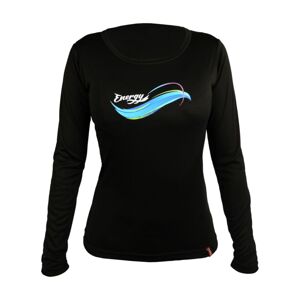 HAVEN Cyklistický dres s dlhým rukávom letný - ENERGY LONG - čierna/modrá 2XL