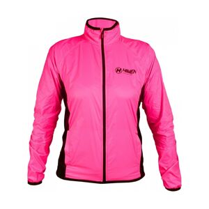 HAVEN Cyklistická vetruodolná bunda - FEATHERLITE - ružová/čierna 3XL