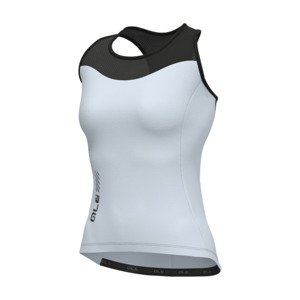 ALÉ Cyklistický dres bez rukávov - COLOR BLOCK PRAGMA - svetlo modrá/čierna 2XL