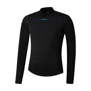 SHIMANO Cyklistické tričko s dlhým rukávom - BEAUFORT LONG  - čierna L