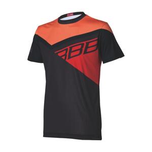BBB Cyklistický dres s krátkym rukávom - GRAVITY - oranžová/červená/čierna 2XL