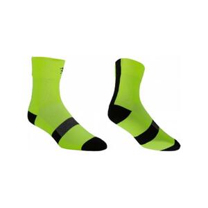 BBB Cyklistické ponožky klasické - HIGHFEET - žltá 44-47