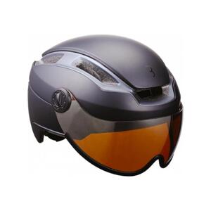 BBB Cyklistická prilba - INDRA FASESHIELD - čierna (55-58 cm)