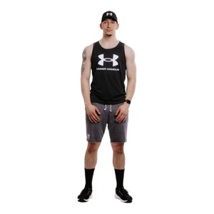 UNDER ARMOUR-UA SPORTSTYLE LOGO TANK-BLK 001 Čierna XXL