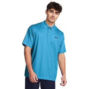 UNDER ARMOUR-UA Perf 3.0 Printed Polo-BLU Modrá S