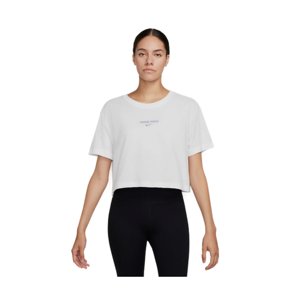 NIKE-W NK DF PRO SS CRP TEE-100 WHITE Biela L