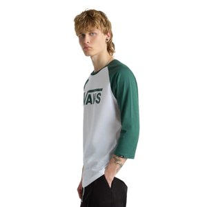 VANS-CLASSIC RAGLAN-WHITE-BISTRO GREEN Biela XL