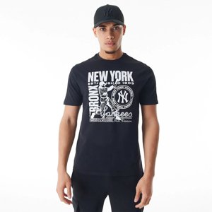 NEW ERA-MLB Distressed graphic NEYYAN Čierna L