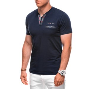 OMBRE-T-shirt S1991 navy Biela L
