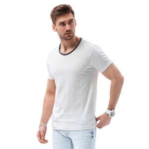 OMBRE-T-shirt OM-TSCT-22SS-004 V-6 white Biela L
