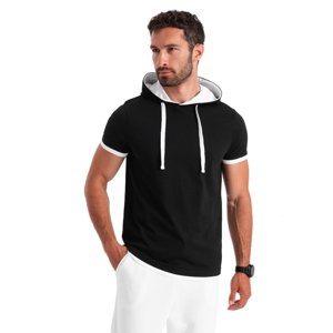 OMBRE-T-shirt OM-TSCT-22SS-001 V-9 black Čierna L