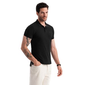 OMBRE-T-shirt OM-POBS-0100 V-1 black Čierna XL