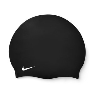 NIKE SWIM-SOLID SILICONE CAP BLACK/WHITE Čierna