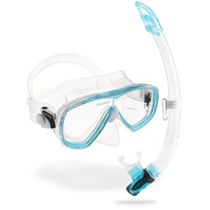 CRESSI-ESTRELLA + GAMMA COMBO CLEAR/AQUAMARINE Modrá UNI