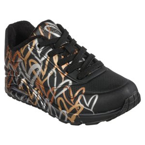 SKECHERS-Uno Metallic Love black/gold Čierna 42